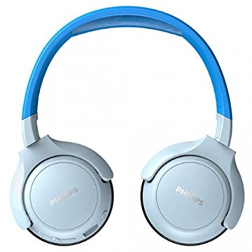 Philips Audio Philips Kinderkopfhörer KH402BL/00 Wireless On Ear Kopfhörer (Bluetooth 85 db 20 Stunden Spielzeit LED Panel weiche Ohrpolster) Blau TAKH402BL/00 One Size