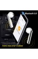 PISEN Bluetooth Kopfhörer Kabellose Kopfhörer mit USB C Ladekästchen und Mikrofon Bluetooth 5.0 20 Stunden Spielzeit HiFi Stereo Touch-Control In Ear Ohrhörer für iOS und Android