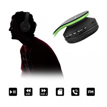PowerLocus P1 Bluetooth Kopfhörer Kabellos Wireless 5.0 Bluetooth Kopfhörer Over-Ear Over Ear Kopfhörer mit mikrofon Verbesserte Stereo Bass-Sound Faltbare Kopfhörer für iPhone Android PC iPad TV