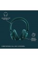 Urbanista Miami Wireless Over Ear Bluetooth Kopfhörer 50 Stunden Spielzeit Active Noise Cancelling kabelloses Headset mit Mikrofon On Ear Kopfhörer mit Tragetasche Blaugrün