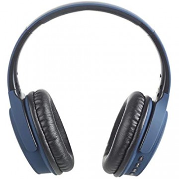 Vieta Pro Way Wireless Bluetooth Kopfhörer (FM-Radio integriertes Mikrofon Auxiliar-Eingang Micro SD Player faltbar 40 Stunden Laufzeit) blau