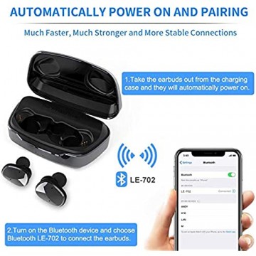 Wlife Bluetooth Kopfhörer In Ear Sport-Kabellos Kopfhörer mit Soliden Bass-Sound 2600mAh-Ladebox Bluetooth 5.0 Wireless Earbuds ouch Sensoren Wasserdicht Mini ohrhörer