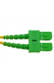 BeMatik - Fiber Optic Cable FC/PC auf SC/APC-Duplex Singlemode 9/125 von 50 cm OS2