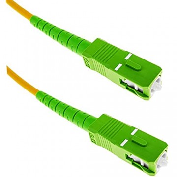 Cablematic - Fiber Optic Cable SC/APC auf SC/APC-Simplex Singlemode 9/125 2 m Glasfaser OS2