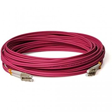 CONBIC® LWL Glasfaser-Kabel – 25m OM4 LC auf LC Stecker Duplex 50/125 Patchkabel – Lichtwellenleiter (25m)