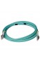 CONBIC® LWL Glasfaser-Kabel – 60m OM3 LC auf LC Stecker Duplex 50/125 Patchkabel – Lichtwellenleiter 60 Meter (Indoor Cable)