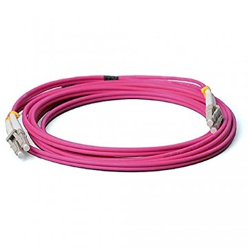 CONBIC® LWL Glasfaser-Kabel – 7m OM4 LC auf LC Stecker Duplex 50/125 Patchkabel – Lichtwellenleiter (7m)