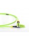 DIGITUS LWL Patch-Kabel OM5 - 5 m LC auf LC Glasfaser-Kabel - LSZH - Duplex Multimode 50/125µ - 40 GBit/s - Grün