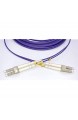 Elfcam Glasfaserkabel LC/UPC auf LC/UPC OM4 Multimode-Duplex-Glasfaserkabel (50/125 um) LSZH (15M)
