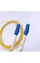 Elfcam Glasfaserkabel LC/UPC auf LC/UPC Simplex Singlemode 9/125 µm LWL Kabel LSZH (15M)