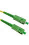 Elfcam - Glasfaserkabel SC/APC auf SC/APC Simplex Singlemode 9/125 Kompatibel mit Glasfaser bis in die Wohnung (FTTH Fiber to the Home) (10M)