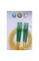 Elfcam® - LWL Glasfaser-Kabel LC/APC auf LC/APC Stecker Duplex Singlemode 9/125μm OS2 Patchkabel Lichtwellenleiter LSZH (0 5M)