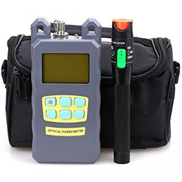 FTTH Fiber Tool Kit 3packs in One 30mW Visual Fault Locator Fiber Optic Cable Optical Power Meter -70dBm~+10 dBm With Empty Fiber Tool Bag by Cruiser