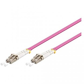 Goobay 95937 LWL Kabel Multimode (OM4) Violett - LC-Stecker (UPC) > LC-Stecker (UPC)