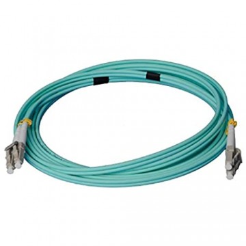 LWL Glasfaser-Kabel – 3m OM3 LC auf LC Stecker Duplex 50/125 Patchkabel – Lichtwellenleiter 3 Meter