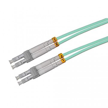 LWL Glasfaser-Kabel – 6m OM3 LC auf LC Stecker Duplex 50/125 Patchkabel – Lichtwellenleiter 6 Meter