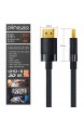 2m 8K HDMI Kabel 2.1-8K@60Hz 4K @ 120Hz DSC - HDTV 7680 x 4320 - UHD II - HDMI 2.1 2.0a 2.0b - 3D - HDMI-Kabel Ethernet - HDR - ARC - kompatibel zu Blu Ray PS4 PS5 Xbox Xbox Series X - schwarz
