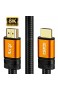 8K Premium 2.1 HDMI Kabel Ultra HDTV 8K HDMI Kabel – 1 5 Meter 48 Gbit/s 4K@120Hz / 8K@60Hz Dynamic HDR-10+ eARC Variable Refresh Rate (VRR) Dolby Vision 1.5m IBRA Orange