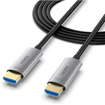 ATZEBE HDMI Glasfaser Kabel -10m 4k HDMI Kabel unterstützt 4K@60Hz HDR YUV4:4:4 3D ARC CEC HDCP 2.2