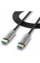ATZEBE HDMI Glasfaser Kabel -30m 4k HDMI Kabel unterstützt 4K@60Hz HDR YUV4:4:4 3D ARC CEC HDCP 2.2
