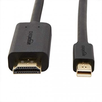 Basics - Mini-DisplayPort-auf-HDMI-Kabel mit vergoldeten Anschlüssen unterstützt nahtloses Digital-Audio und Full HD-Auflösung - 1 8 m