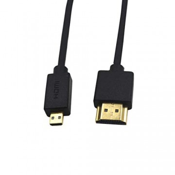 Duttek Micro HDMI auf HDMI Kabel Micro HDMI auf HDMI Kabel extrem schlank Micro HDMI Stecker auf HDMI Stecker Kabel für 1080P 4K UltraHD 3D Ethernet und Audio Return Channel 3.3ft /1m