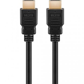 Goobay 51819 HDMI High Speed Kabel mit Ethernet 4K Ultra-HD Full-HD 3D HDMI-Stecker > HDMI-Stecker abwärtskompatibel vergoldete Stecker 1 5 m