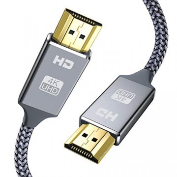 Hdmi Kabel 0 5Meter Highspeed Snowkids 4K@60Hz 18Gbps Hdmi 2.0 Kabel 0 5Meter Nylon Geflecht Vergoldete Anschlüsse mit Ethernet/Audio Rückkanal Kompatibel mit Video 4K UHD 2160p HD 1080p 3D PS3/4 PC