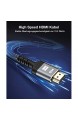 HDMI Kabel 10Meter-Snowkids Highspeed HDMI Kabel 1080P aus Geflochtenem Nylon Unterstützt 3D/Audio Rückkanal/HDMI Kabel für Blu-ray HD TV und Bildschirmgeräte-Grau