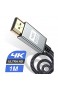 HDMI Kabel 1Meter 4K Sweguard Highspeed 60hz 18Gbps HDMI 2.0 auf HDMI mit hernet/Audio Rückkanal Kompatibel Mit UHD 2160p 3D HD 1080p HDR HDCP 2.2 ARC Ethernet PS4 Xbox HDTV Monitor (1M GRAU)