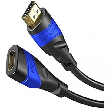 KabelDirekt – HDMI Verlängerungskabel – 10m (kompatibel mit HDMI 2.0a/b 2.0 1.4a 4K Ultra HD 3D Full HD 1080p HDR ARC Highspeed mit Ethernet PS4 Xbox HDTV) – TOP Series