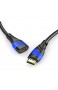 KabelDirekt – HDMI Verlängerungskabel – 2m (kompatibel mit HDMI 2.0a/b 2.0 1.4a 4K Ultra HD 3D Full HD 1080p HDR ARC Highspeed mit Ethernet PS4 Xbox HDTV) – TOP Series