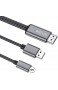 MPIO HDMI Kabel für Phone Pad Phone zu TV 1080P HDTV Digital AV Adapter für Phone 12 11 X 8 7 6 Pad Air Mini Pro Pod Touch zu TV Projektor Grau
