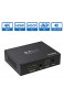 PORTTA 4K@60Hz HDMI to HDMI + Audio (SPDIF + RCA Stereo/3.5mm) Audio Extractor Converter HDMI 4Kx2k