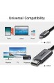 Syntech USB C auf HDMI Kabel Thunderbolt 3/USB Type-C auf HDMI Kabel Kompatibel mit MacBook Pro 2019/2018/2017 MacBook Air 2020 iPad Pro 2020 Dell XPS - Space Grau - 1 8 m
