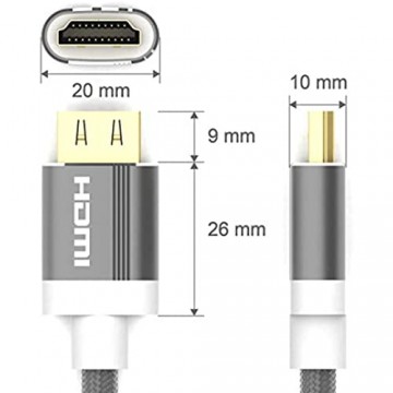TUPower K41 Premium High Speed HDMI Kabel 2.0b 1 5 m 4K HDR ARC-fähig: zukunftssicheres TV-Kabel unterstützt 2160p Video bei 60Hz 18Gbit/s