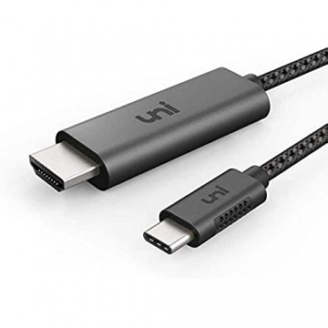 uni USB C zu HDMI-Kabel 4.5m (4K@60Hz) USB Typ C zu HDMI 2.0 Kabel [Thunderbolt 3 kompatibel] für MacBook Pro MacBook Air iPad Pro Surface Book Samsung usw.