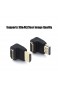 VCE 2 Stück HDMI Adapter HDMI Winkelstecker 90 Grad und 270 Grad 3D&4K HDMI Stecker auf Buchse Adapter HDMI Abgewinkelt Verbinder Vergoldete Kontakte