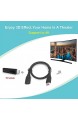 VCE HDMI Verlängerung Kabel 0.45M mit HDMI 90 grad und 270 grad WinkelAdapter für HDTV