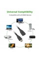 VCE HDMI Verlängerung Kabel 0.45M mit HDMI 90 grad und 270 grad WinkelAdapter für HDTV