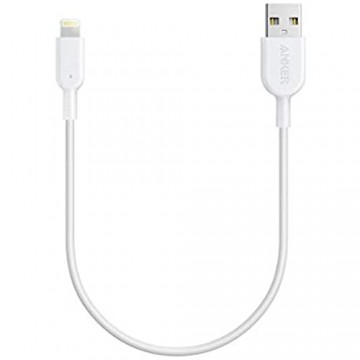 Anker iPhone Ladekabel Powerline II iPhone Kabel 0 3m Lightning Kabel iPhone XS/XS Max/XR/X/ 8/8 Plus/ 7/7 Plus/ 6s/ 6/6 Plus/ 5S/ 5/ iPad Pro (Weiß)