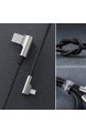 AUKEY Lightning Kabel 90 Grad Winkel Stecker (1m - 2 Stücke) Nylon [Apple MFi Zertifiziert] Ideal zum Spielen Metallgehäuse iPhone Kabel für iPhone XS/Xr/X / 8/6 iPad und Andere Apple Geräte (1m)