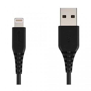 Basics Lightning auf USB A Kabel Apple MFi Zertifiziert - Schwarz 0 9 m 1er Pack