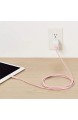 Basics - Lightning-auf-USB-A-Kabel doppelt geflochtenes Nylon-Verbindungskabel Premium-Kollektion 1 8 m - 2 Stück Roségold