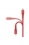  Basics - Lightning-auf-USB-A-Kabel doppelt geflochtenes Nylon-Verbindungskabel Premium-Kollektion 0 9 m 2 Stück  Rot