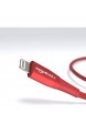 Basics - Lightning-auf-USB-A-Kabel doppelt geflochtenes Nylon-Verbindungskabel Premium-Kollektion 0 9 m 2 Stück Rot