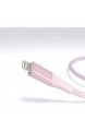 Basics - USB-A auf Lightning-Kabel mit doppelt geflochtenem Nylon - Apple MFi-zertifiziert Rose Gold 1 8 meters