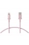  Basics - USB-C-auf-Lightning-Kabel geflochtenes Nylon MFi-zertifiziertes Ladekabel für iPhone 11 Pro/11 Pro Max Rotgold 30 48 cm