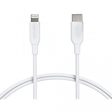 Basics - USB-C-auf-Lightning-Kabel MFi-zertifiziertes Ladekabel für iPhone 11/11 Pro/11 Pro max/X/XS/XR/XS Max / 8/8 Plus Weiß 90 cm