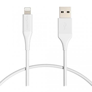 Basics – Verbindungskabel Lightning auf USB-A fortschrittliche Kollektion MFi-zertifiziertes Ladekabel für iPhone weiß 30 4 cm